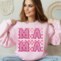 Pink Mama Checkered T-Shirt