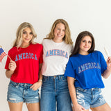 Distressed America with Stars T-Shirt