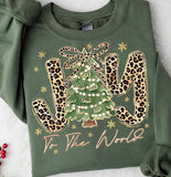 KIDS Leopard Joy to the World T-Shirt and Sweatshirt