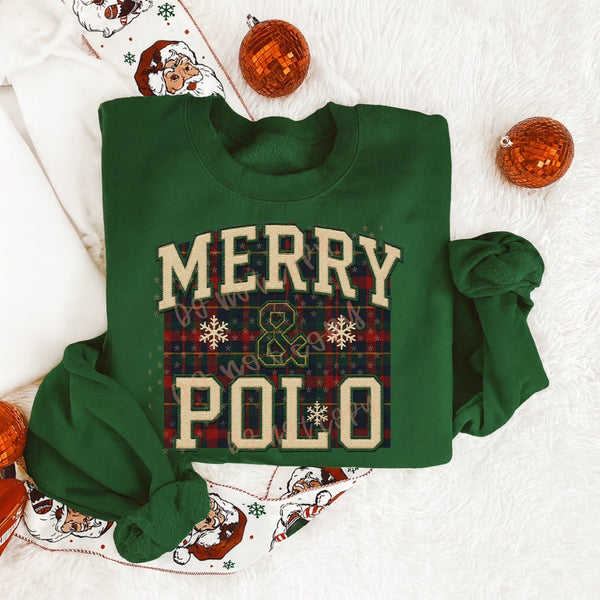 KIDS Plaid Merry & Polo T-Shirt and Sweatshirt