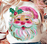 Painted Santa Claus T-Shirt and Sweatshirt
