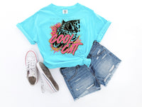 Neon Cool Cat Tiger KIDS T-Shirt