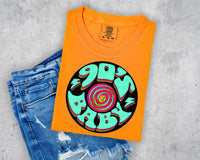 Retro Neon Record 90's Baby Short Sleeve T-Shirt