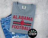 Striped AL Football PNG Digital Design (TWO DIGITALS)