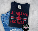 Striped AL Football PNG Digital Design (TWO DIGITALS)