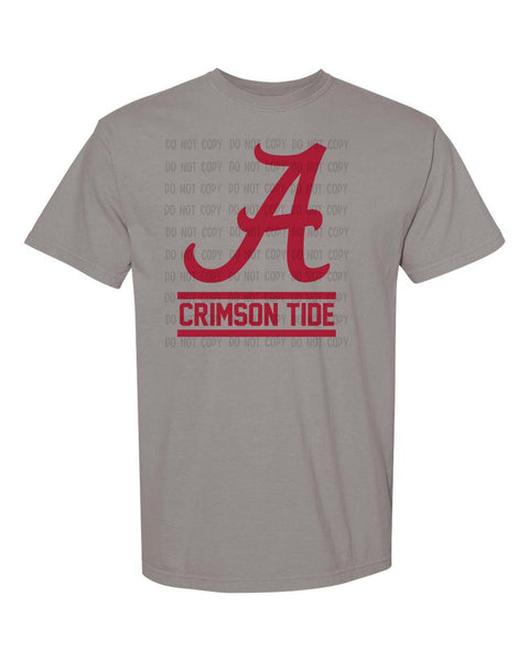 A Crimson Tide (Crimson Letters) PNG Digital Design