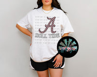 Striped AL Roll Tide Tic Tac Toe PNG Digital Download (You get nine files)