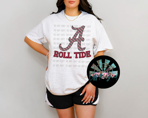 Striped AL Roll Tide PNG Digital Download (You get six files)