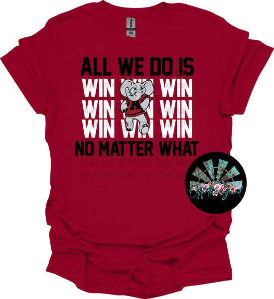 All we do is Win AL PNG Digital Design