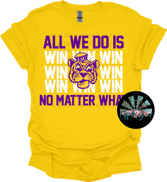 All we do is Win LSU #5 PNG Digital Design