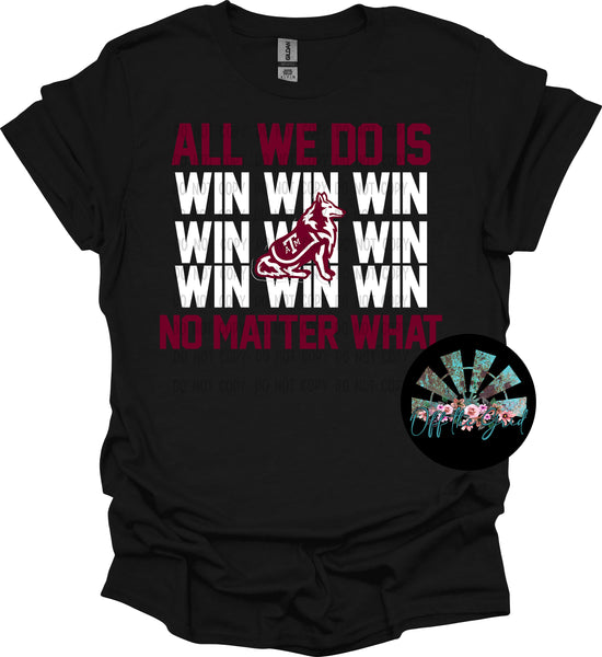 All we do is Win TX A&M PNG Digital Design