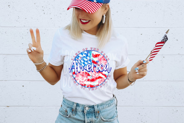 America Land of the Free Because of the Brave T-Shirt