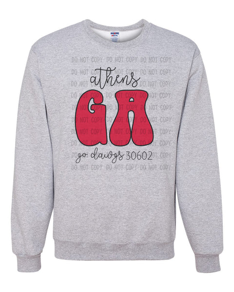Athens, GA Go Dawgs T-Shirt and Sweatshirt