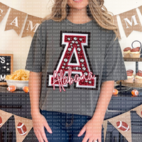 Rhinestone Alabama Crimson Tide Game Day Short Sleeve T-Shirt