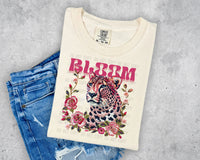 Bloom Floral Jaguar Short Sleeve T-Shirt