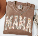 BOHO Floral Mama T-Shirt and Sweatshirt