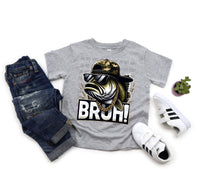 Camo Bass BRUH! Kids T-Shirt