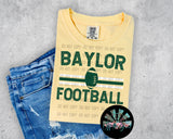 Striped Baylor Football PNG Digital Design (TWO DIGITALS)