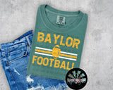 Striped Baylor Football PNG Digital Design (TWO DIGITALS)