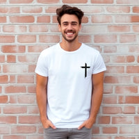 Believe like Abraham Move like Moses Worship like David Love like Jesus T-Shirt Black Design