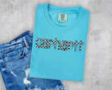 Checkered Grunge Car Short Sleeve T-Shirt