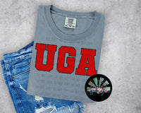 Faux Glitter GA #1 School Names PNG Digital Design