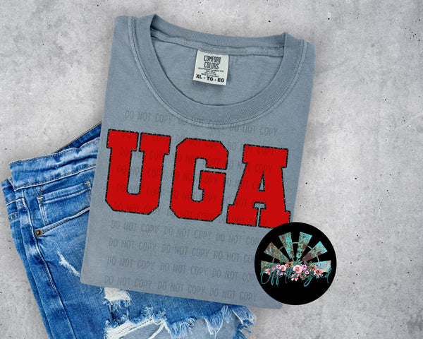 Faux Glitter GA #1 School Names PNG Digital Design
