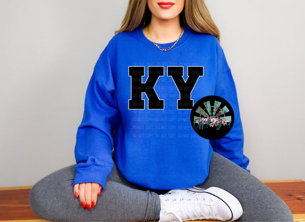 Faux Glitter KY #1 School Names PNG Digital Design