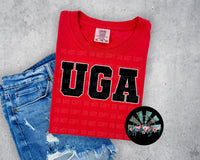 Faux Glitter GA #2 School Names PNG Digital Design