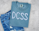 Blue Floral DCSS #2 T-Shirt and Sweatshirt