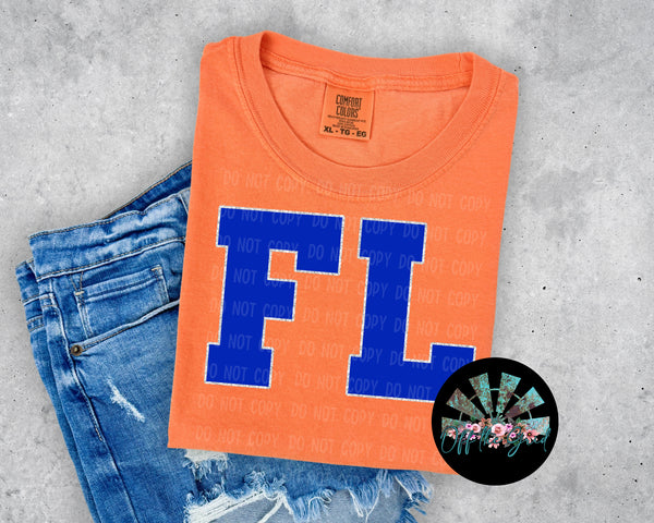 Faux Glitter FL #1 School Names PNG Digital Design