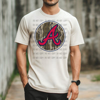 Circle Bottomland Camo ATL Br@ves T-Shirt and Sweatshirt