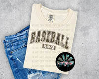 Bottomland Camo Baseball Mama PNG Digital Design