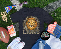 Bottomland Camo Lions PNG Digital Design