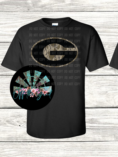 Bottomland Camo G (Black) PNG Digital Design