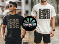 Bottomland Camo Stacked Yellow Jackets PNG Digital Design (YOU GET BOTH DESIGNS)