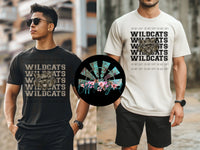 Bottomland Camo Stacked Wildcats PNG Digital Design (YOU GET BOTH DESIGNS)