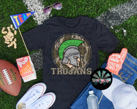 Bottomland Camo Trojans Green PNG Digital Design