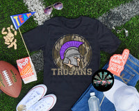 Bottomland Camo Trojans Purple PNG Digital Design