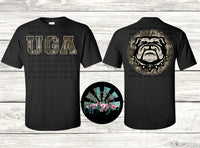 Bottomland Camo GA Dogs F&B PNG Digital Design