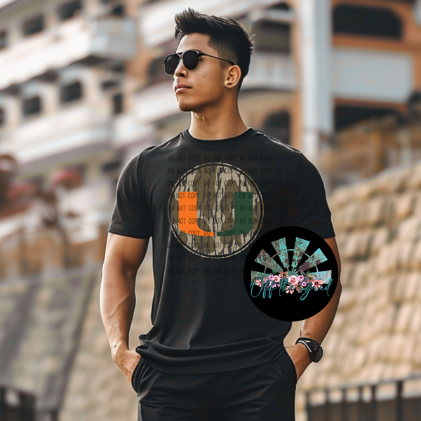 Bottomland Camo Uni of M!ami (Colored) PNG Digital Design