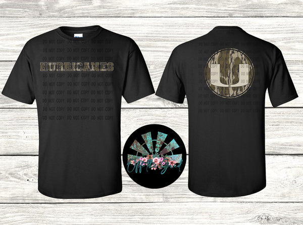 Bottomland Camo Miami Hurricanes F&B PNG Digital Download