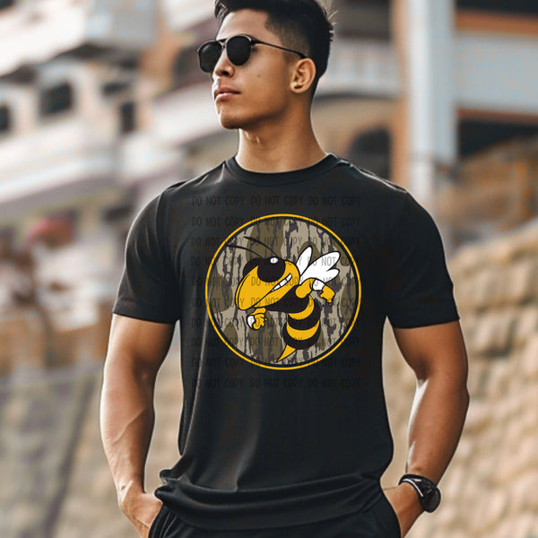 Bottomland Camo Yellow Jackets (Colored) PNG Digital Design
