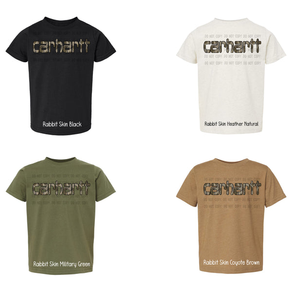 KIDS Bottomland Camo Car Short Sleeve T-Shirt