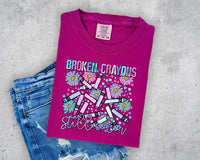 Broken Crayons Still Color T-Shirt