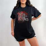 Brushstroke Helmet with Dawgs T-Shirt and Sweatshirt