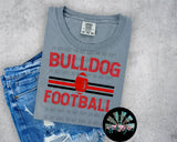 Striped Bulldog Football PNG Digital Design (TWO DIGITALS)