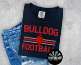 Striped Bulldog Football PNG Digital Design (TWO DIGITALS)