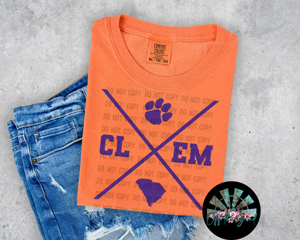 X Clemson Designs PNG Digital Design (YOU GET 2 DESIGNS)