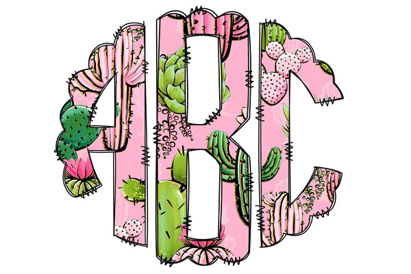 Cactus Monogram T-Shirt